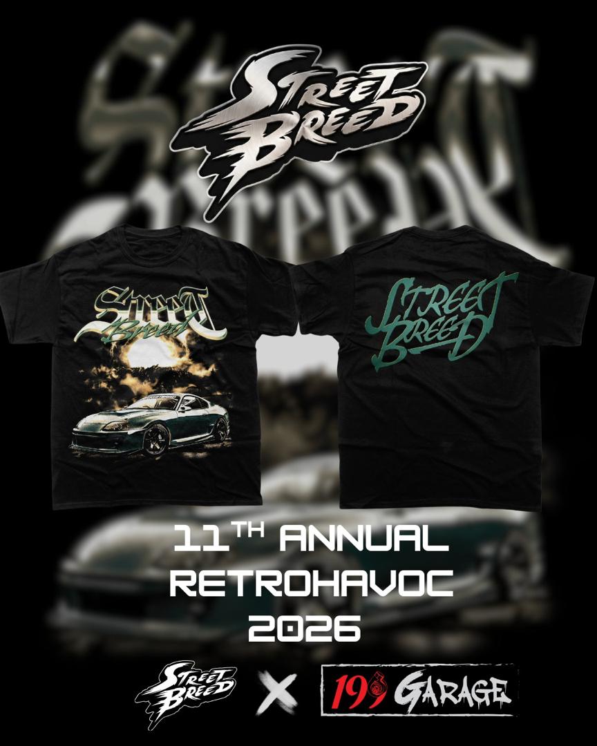 Streetbreed x 199 Garage RetroHavoc 2026 Tee — full look