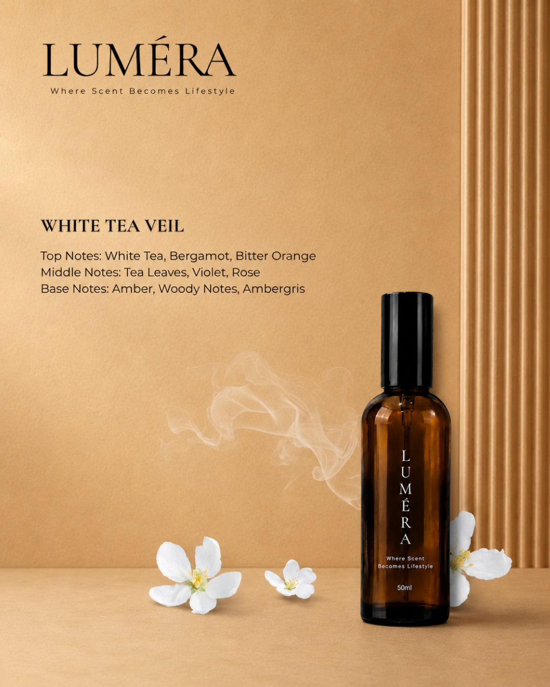 Lumera White Tea Veil